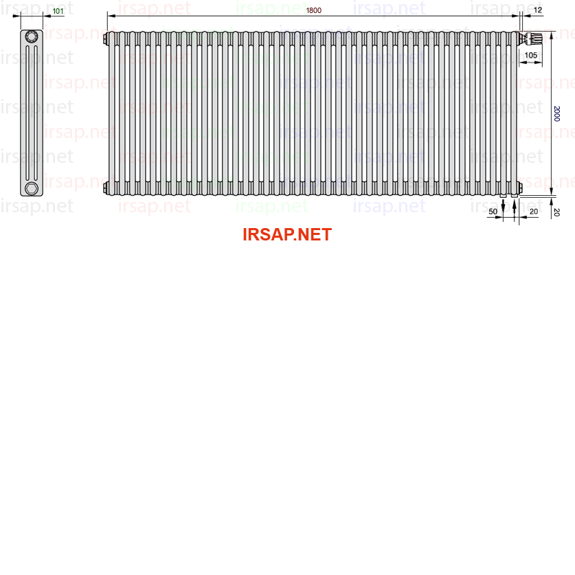 Радиатор IRSAP Tesi 32000/40 T25 CL 01